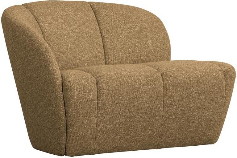 Woood Mojo 2-Zits Bankje Links Bouclé Geel|Bruin Melange