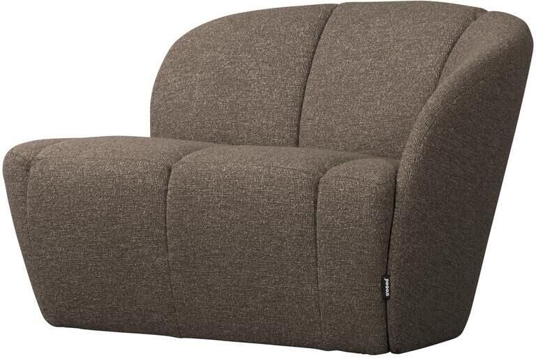 Woood Mojo 2-Zits Bankje Rechts Bouclé Bruin Melange