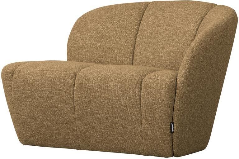 Woood Mojo 2-Zits Bankje Rechts Bouclé Geel|Bruin Melange