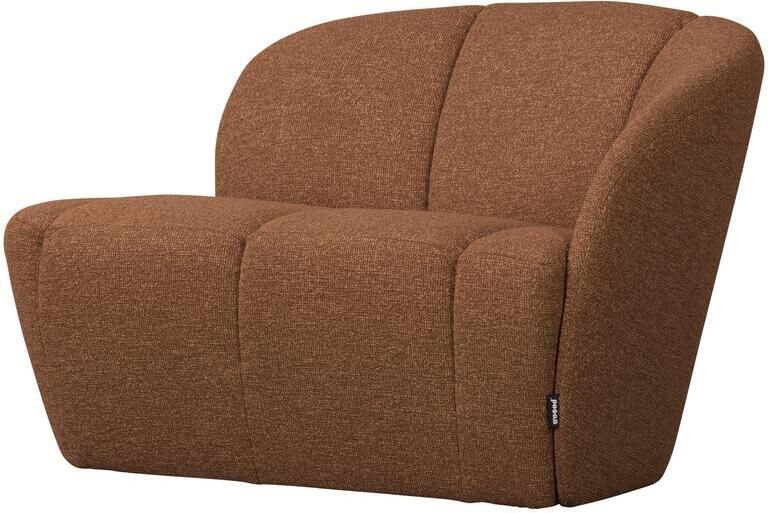 Woood Mojo 2-Zits Bankje Rechts Bouclé Roestbruin Melange