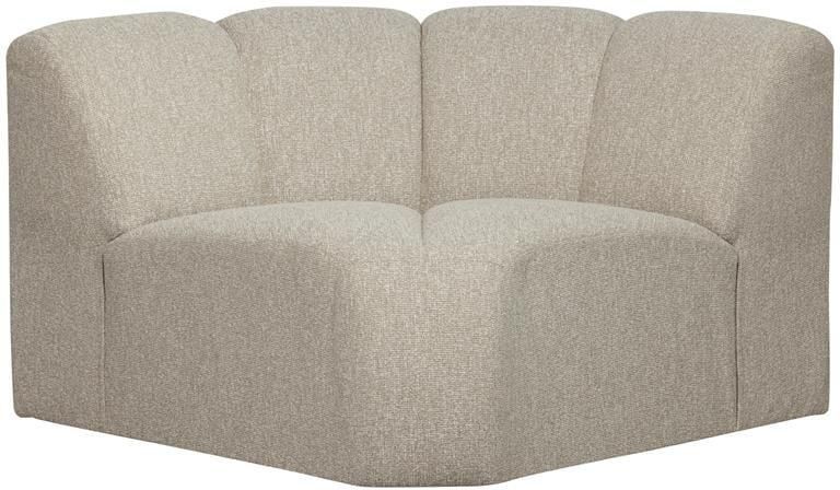 Woood Mojo Bank Hoekelement Bouclé Beige Melange 75x68x77