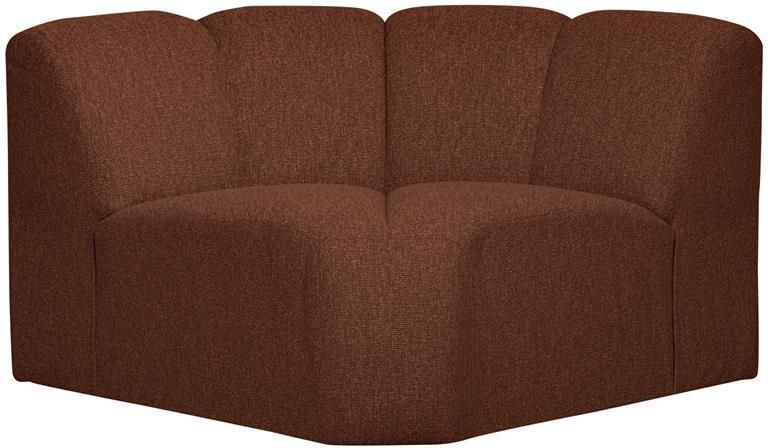 Woood Mojo Bank Hoekelement Bouclé Roest Bruin Melange 75x68x77