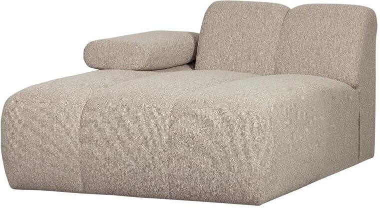 Woood Mojo Chaise Longue Elementenbank Links Bouclé Beige