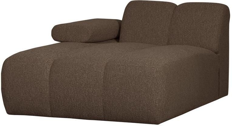 Woood Mojo Chaise Longue Elementenbank Links Bouclé Bruin