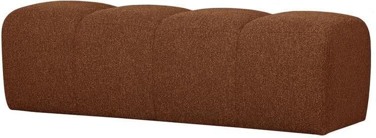 Woood Mojo Eetbankje 164 cm Mojo Bouclé Roest Bruin Melange