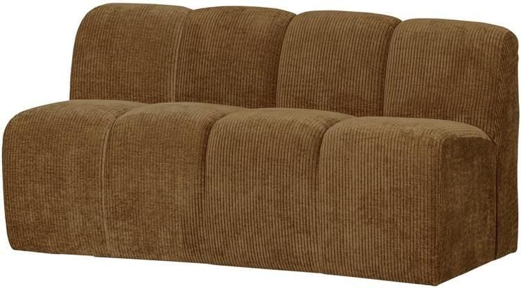 Woood Mojo Eetbankje Met Rugleuning 164 cm Mojo Ribstof -Honing Geel