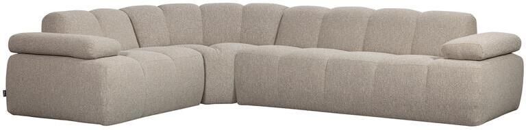 Woood Mojo Hoekbank Links Bouclé Beige Melange 74x310x230
