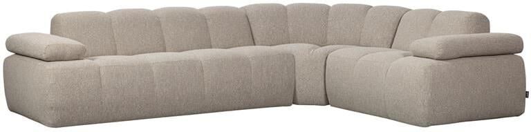 Woood Mojo Hoekbank Rechts Bouclé Beige Melange 74x310x230