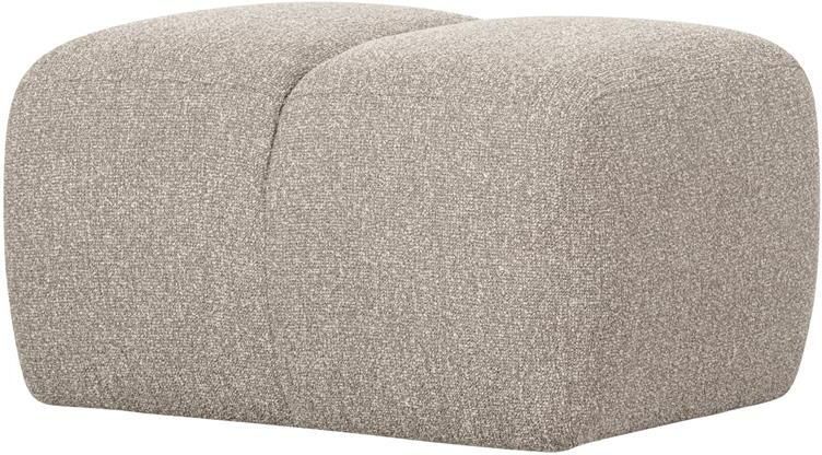 Woood Mojo Poef Bouclé Beige Melange 80x60x45
