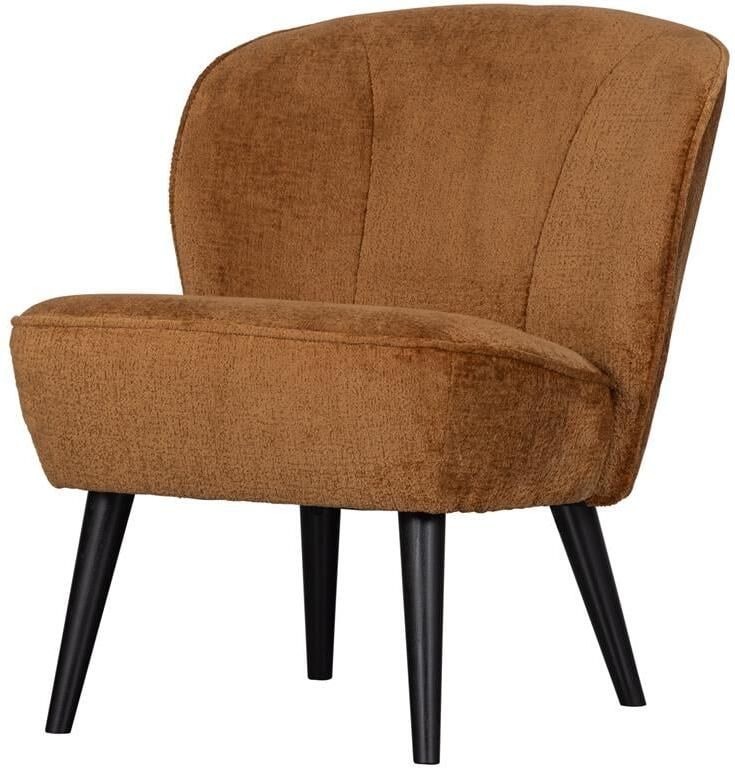 WOOOD Sara Fauteuil Velvet Cognac 59x71x70 - Foto 2