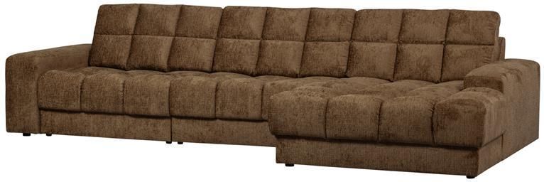 Woood Second Date Chaise Longue Rechts Structure Velvet Brass