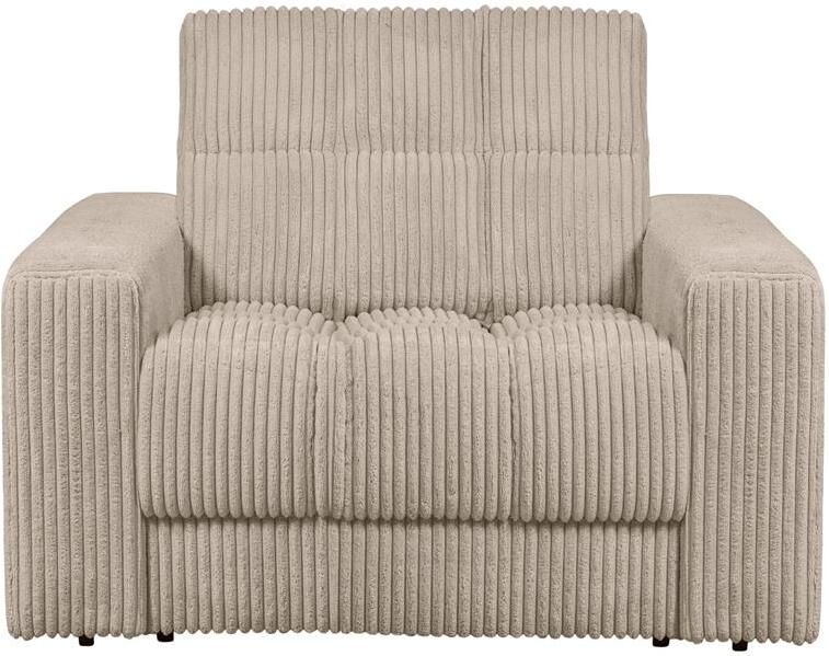 Woood Second Date Fauteuil Grove Ribstof Travertin