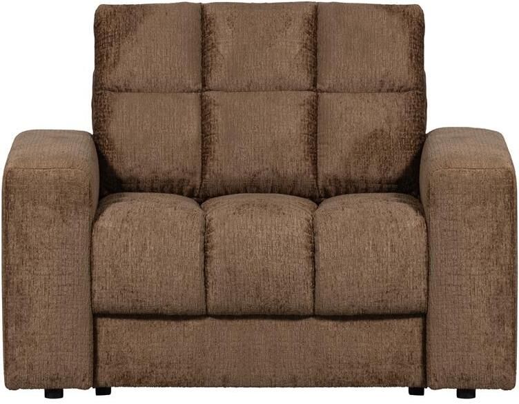 Woood Second Date Fauteuil Structure Velvet Brass