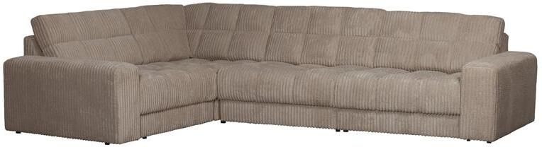 Woood Second Date Hoekbank Links Grove Ribstof Mud