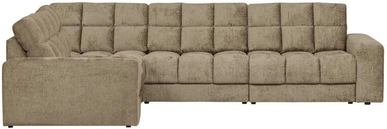 Woood Second Date Hoekbank Links Structure Velvet Wheatfield