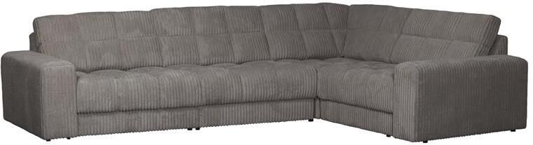 Woood Second Date Hoekbank Rechts Grove Ribstof Terrazzo