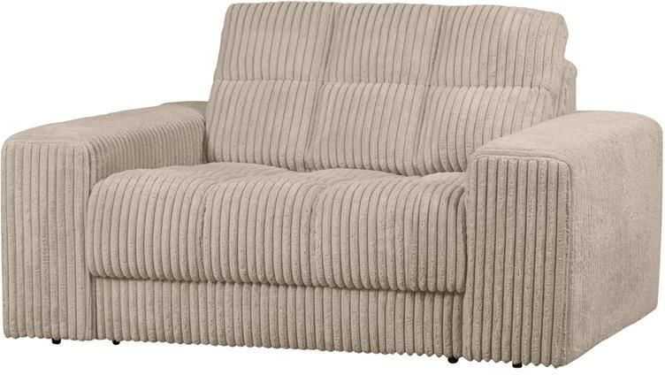 Woood Second Date Loveseat Grove Ribstof Travertin