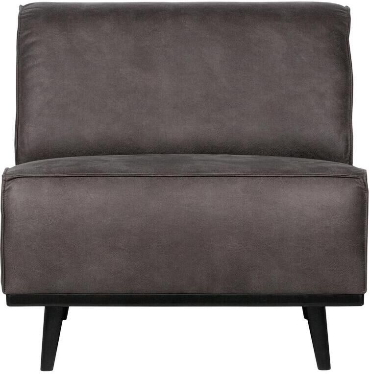 Woood Statement 1-Zits Element Lederlook Donkergrijs 77x79x93