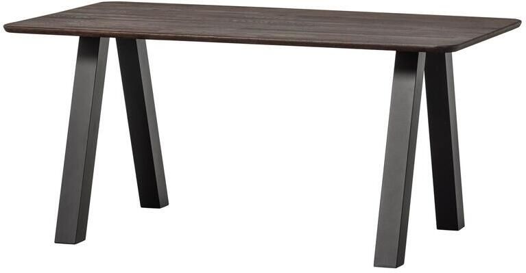Woood Tablo Eettafel Afgerond Vingerlas Eiken Mystic Brown -160x90