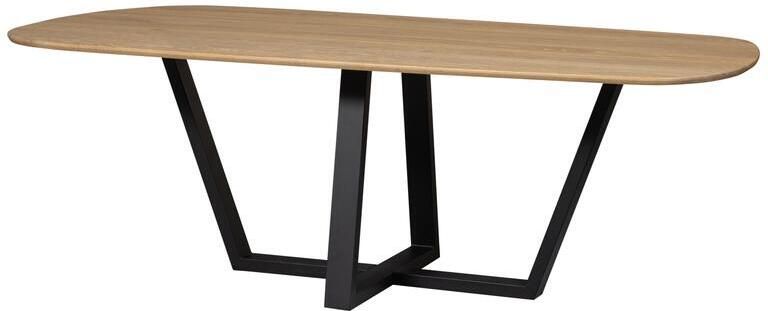 Woood Tablo Eettafel Organisch Doorgaande Lamel Eiken 220x100