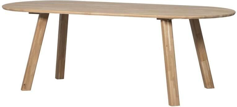 Woood Tablo Eettafel Ovaal Vingerlas Eiken Transparant 220x90