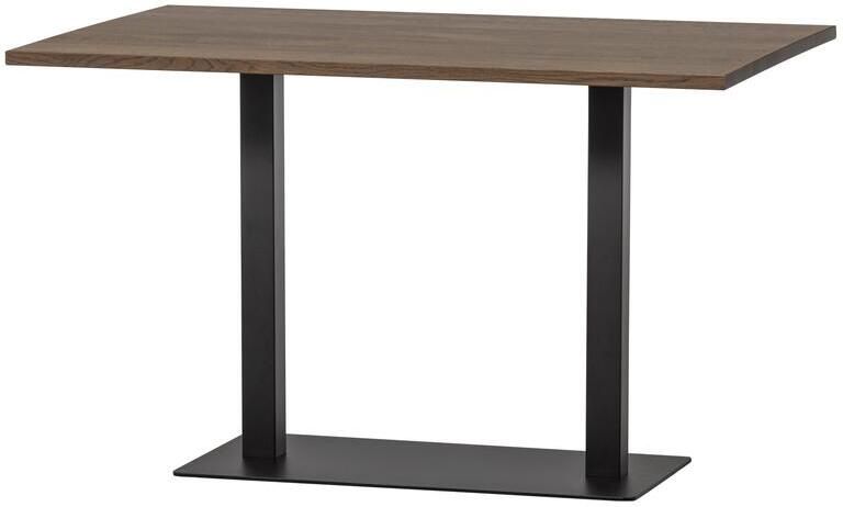 Woood Tablo Eettafel Recht Vingerlas Eiken Cashmere Brown 120x80