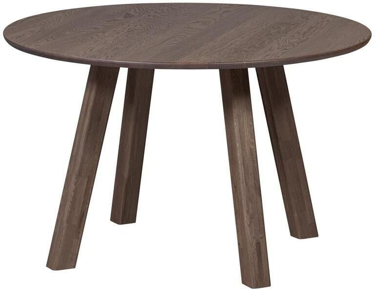 Woood Tablo Eettafel Rond Doorgaande lamel Eiken Brown Ø120