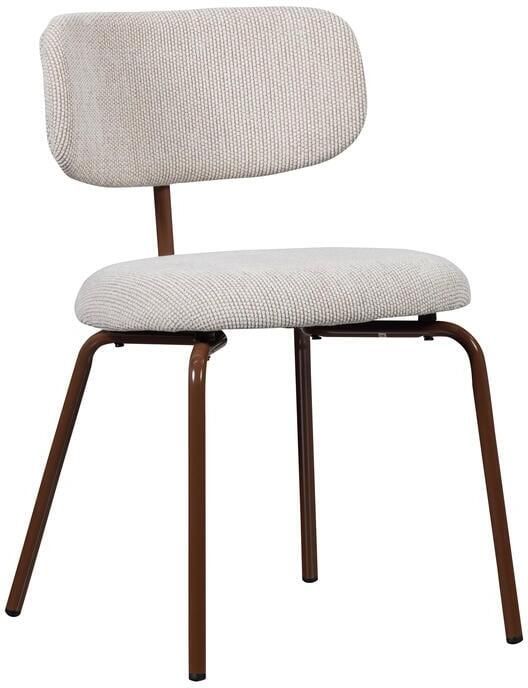 WOOOD Travis Eetkamerstoel Polyester Off White 75x48x53 - Foto 2