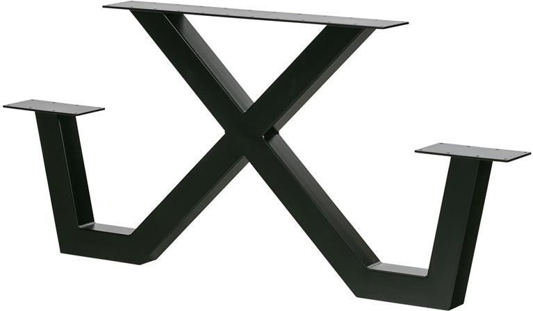 WOOOD X-Poot Picknick Buiten Tablo Metaal Zwart 70x142x13 - Foto 2