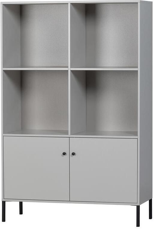 WOOOD Xam Open Kast Grenen Wolkengrijs 160x107x39 - Foto 2