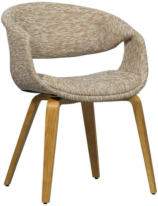 WOOOD Eetkamerstoel Yossi Geweven stof Zand Naturel