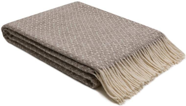 WOOOL Plaid CALEDONIA (Beige) | 140x200cm