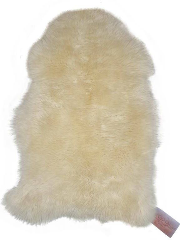 WOOOL Classic Schapenvacht Urban Wit M (100x55cm) 100% Natuurlijk & Echt Vloerkleed ECO+ - Foto 3