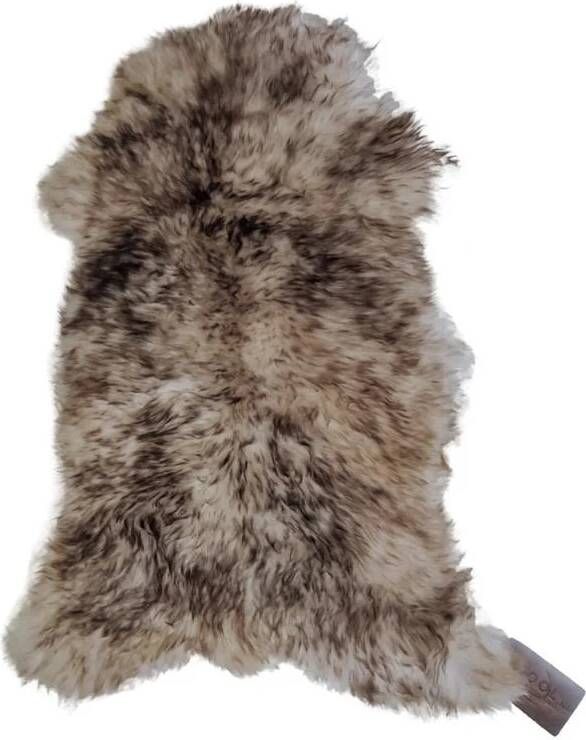 WOOOL Classic Schapenvacht Wit Bruin Moeflon XXL (125x70cm) 100% Natuurlijk & Echt Vloerkleed ECO+ - Foto 2