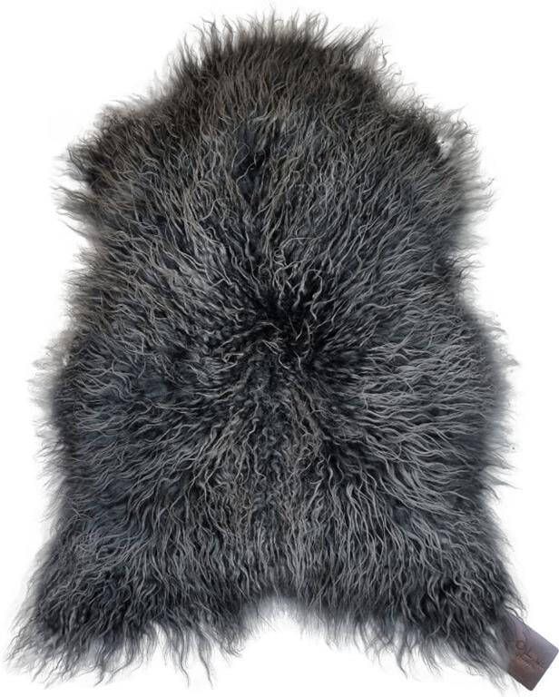 WOOOL IJslandse Schapenvacht Donker Grijs CURLY XS (80x45cm) 100% Natuurlijk & Echt Vloerkleed ECO+ - Foto 3