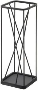 Yamazaki Paraplubak Parapluhouder 9 Square zwart RVS