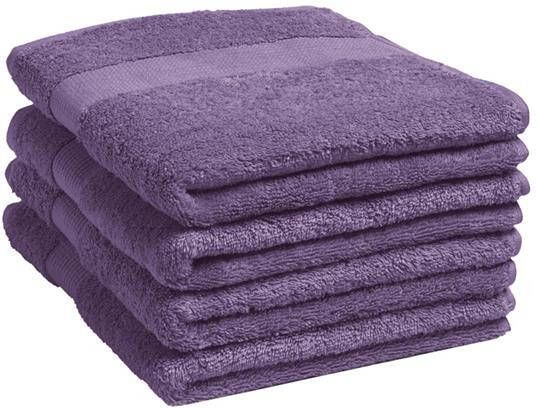 Yumeko handdoeken terry purple 50x100 4 st