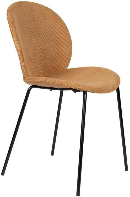 Zuiver Bonnet Eetkamerstoel Set van 2 Okergeel