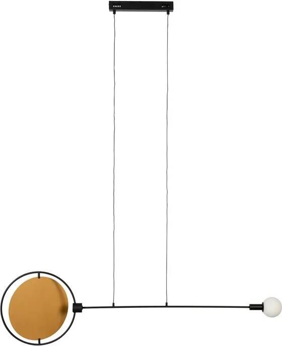 Zuiver Hanglamp Sirius 133cm breed Zwart Goud