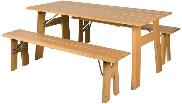 Zuiver Avenue Picknicktafel met 2 banken Hout Naturel