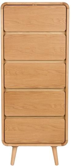 Zuiver Ladekast Rise Essen en rubberhout Met 5 laden - Foto 2