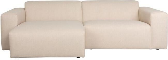 Zuiver Sofa Milka 3-zitsbank Chaise longue Links Zand Crème - Foto 2