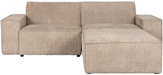 Zuiver x fonQ James Modulaire 3-zitsbank met Hocker- Teddystof Beige - Foto 2