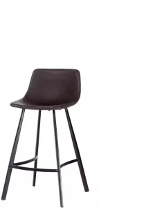 Giga Living Barstoel Yukon Donkergrijs Pu