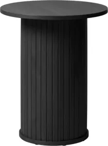 Giga Living Bijzettafel Zwart Eikenhout 50x50x55cm Bijzettafel Nola