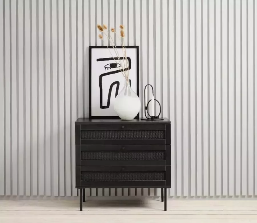 Giga Living Dressoir Pensacola Zwart 3 Lades - Foto 3