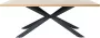 Giga Living Eettafel Naturel Eikenhout & Metaal 100x200x75cm Eettafel Arno - Thumbnail 1