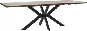 Giga Living Eettafelblad Bruin Eikenhout 90x180x3 5cm Eettafelblad Reno Smoked