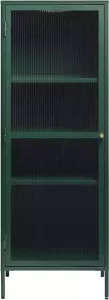 Giga Living Vitrinekast Metaal Groen 4 Planken 58cm Kast Bronco