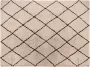 Giga Living Vloerkleed 200x300cm Zwart Wit Geruit Kleed Berlin - Thumbnail 1